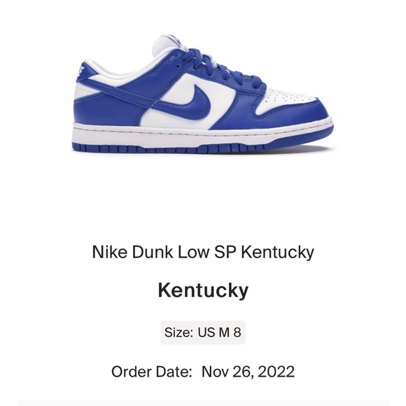 NWT 2020 Nike Dunk Low SP Kentucky UNISEX - Picture 2 of 7